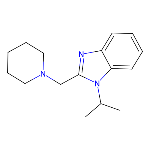 1-(Methylethyl)-2-(piperidylmethyl)benzimidazole structure