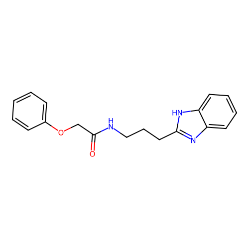 N-[3-(1H-benzimidazol-2-yl)propyl]-2-phenoxyacetamide structure