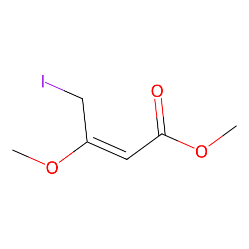 4-Iodo-3-methoxybut-2-enoic acid, methyl ester structure