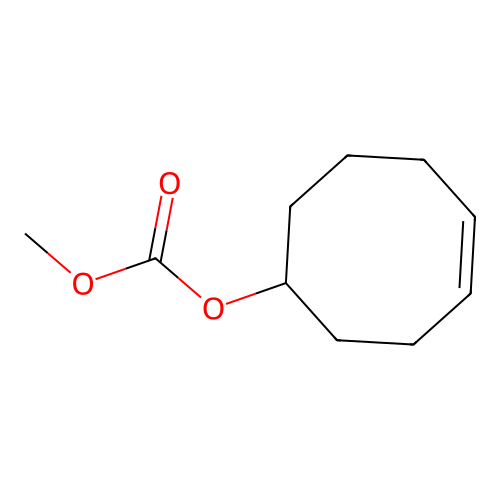Carbonic acid, 4-cycloocten-1-yl methyl ester structure