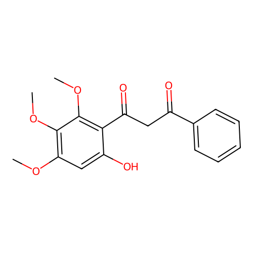1-(6-Hydroxy-2,3,4-trimethoxyphenyl)-3-phenylpropane-1,3-dione structure