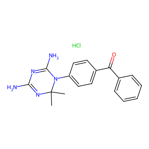 [4-(4,6-Diamino-2,2-dimethyl-1,3,5-triazin-1-yl)phenyl]-phenyl-methanone structure