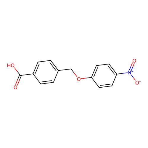 4-[(4-Nitrophenoxy)methyl]benzoic acid structure