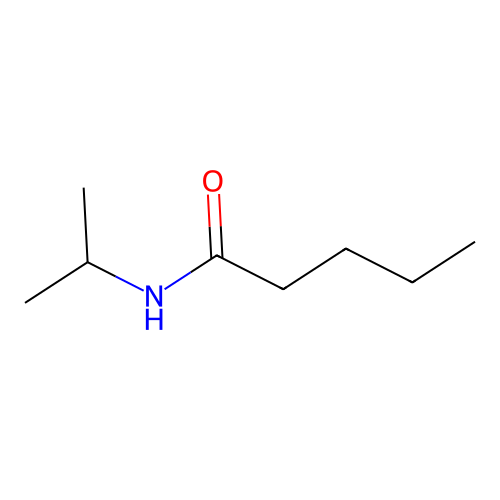 Pentanamide, N-isopropyl structure
