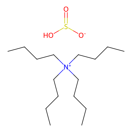 Tetrabutylammonium hydrogen sulphite structure