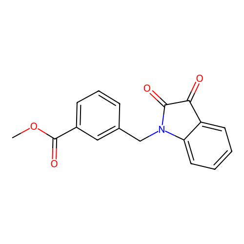 Methyl 3-[(2,3-dioxo-2,3-dihydro-1h-indol-1-yl)methyl]benzoate structure