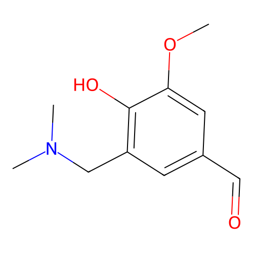 3-((Dimethylamino)methyl)-4-hydroxy-5-methoxybenzaldehyde structure