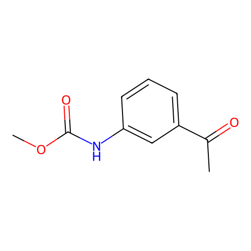 Carbamic acid, (3-acetylphenyl)-, methyl ester structure