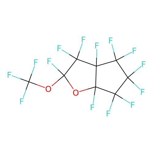 Perfluoro(3-methoxy-2-oxabicyclo[3.3.0]octane) structure