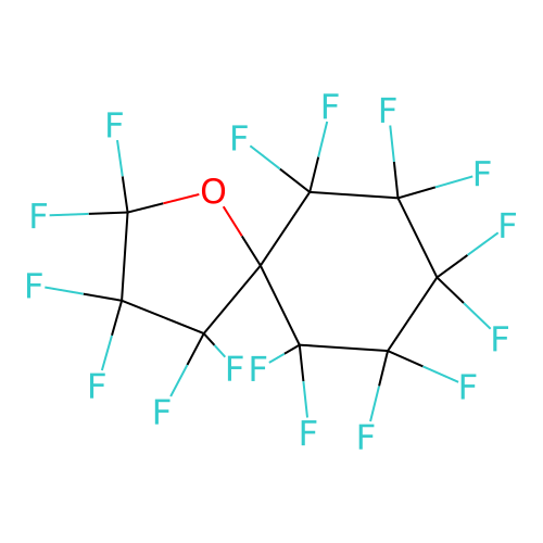Perfluoro(1-oxaspiro[4.5]decane) structure