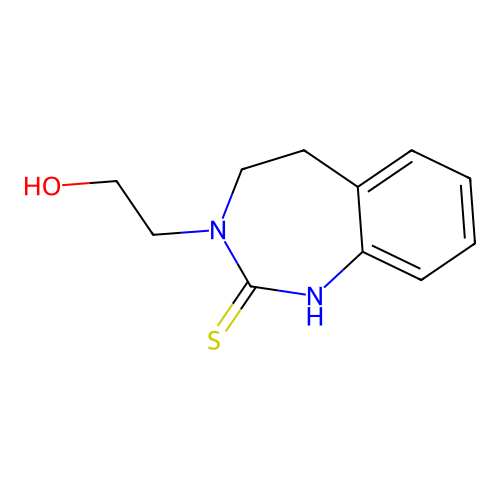 2H-1,3-Benzodiazepine-2-thione, 1,3,4,5-tetrahydro-3-(2-hydroxyethyl)- structure