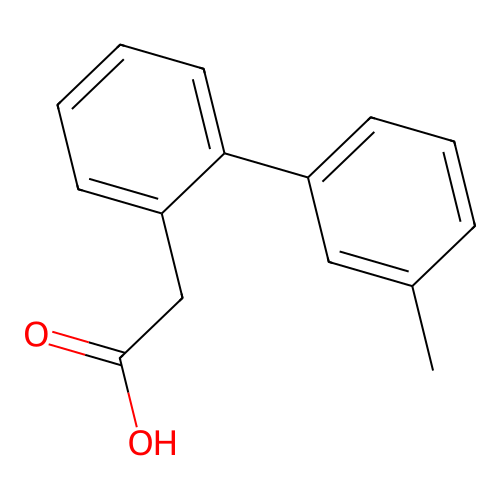 2-[2-(3-methylphenyl)phenyl]acetic Acid structure