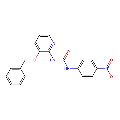 3-[3-(Benzyloxy)pyridin-2-yl]-1-(4-nitrophenyl)urea structure