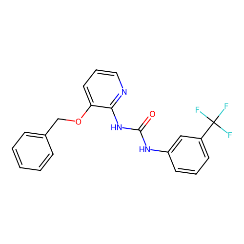 3-[3-(Benzyloxy)pyridin-2-yl]-1-[3-(trifluoromethyl)phenyl]urea structure