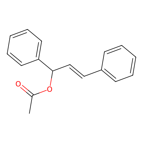 3-Acetoxy-1,3-diphenylpropene structure