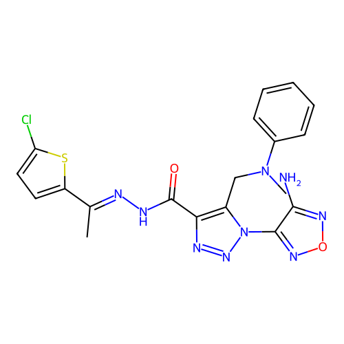 C19H18ClN9O2S structure