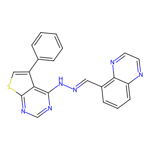 C21H14N6S structure