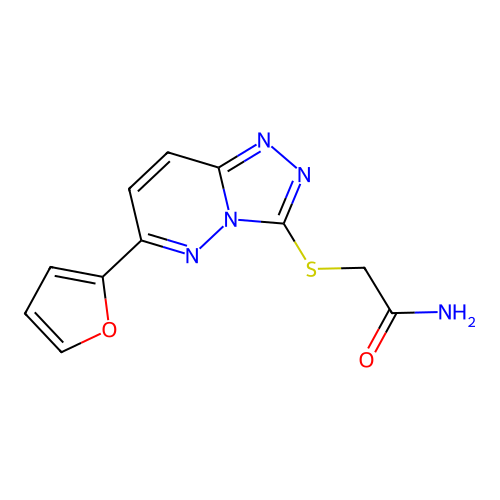 2-{[6-(Furan-2-yl)-[1,2,4]triazolo[4,3-b]pyridazin-3-yl]sulfanyl}acetamide structure