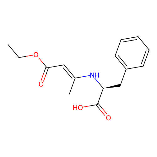 Phenylalanine, N-(3-ethoxy-1-methyl-3-oxo-1-propenyl)- structure