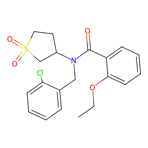N-(2-chlorobenzyl)-N-(1,1-dioxidotetrahydrothiophen-3-yl)-2-ethoxybenzamide structure