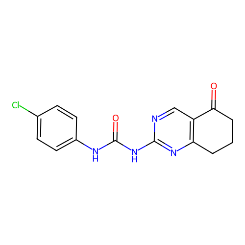 1-(4-Chlorophenyl)-3-(5-oxo-5,6,7,8-tetrahydroquinazolin-2-yl)urea structure
