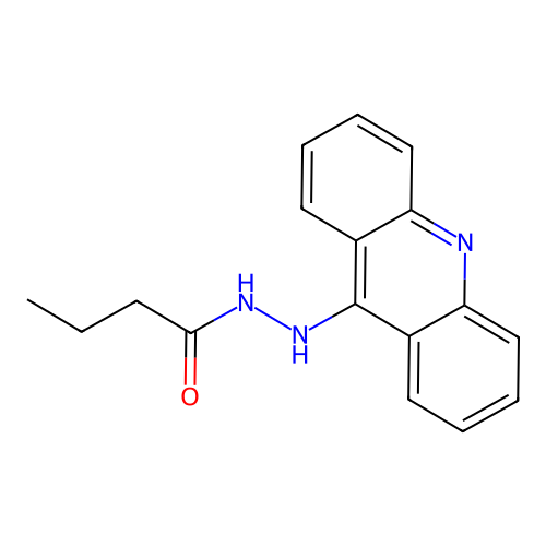 N'-(acridin-9-yl)butanehydrazide structure