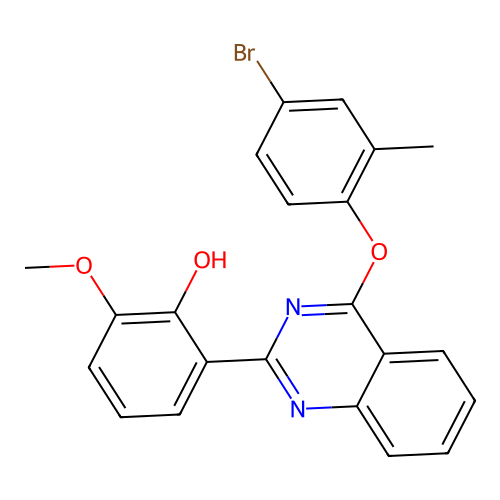 2-(4-(4-Bromo-2-methylphenoxy)quinazolin-2-yl)-6-methoxyphenol structure