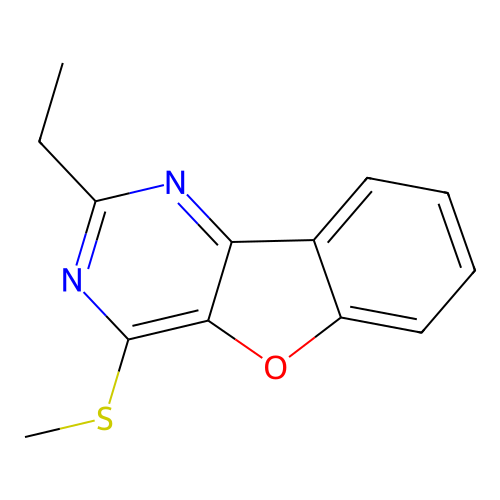 2-Ethyl-4-(methylsulfanyl)[1]benzofuro[3,2-d]pyrimidine structure