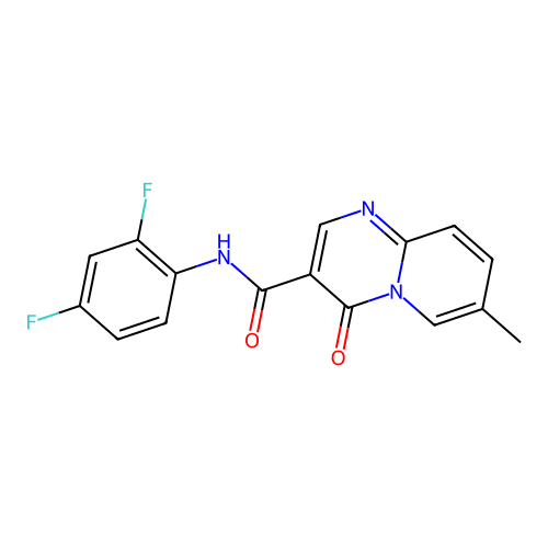N-(2,4-difluorophenyl)-7-methyl-4-oxo-4H-pyrido[1,2-a]pyrimidine-3-carboxamide structure