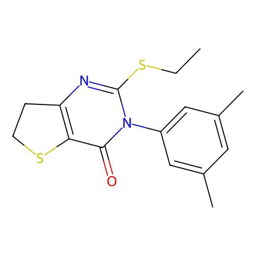3-(3,5-dimethylphenyl)-2-(ethylthio)-6,7-dihydrothieno[3,2-d]pyrimidin-4(3H)-one structure