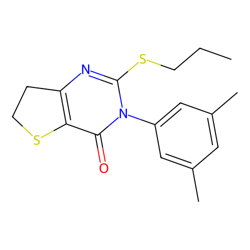 3-(3,5-Dimethylphenyl)-2-propylsulfanyl-6,7-dihydrothieno[3,2-d]pyrimidin-4-one structure