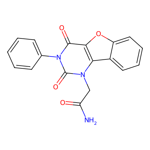 2-(2,4-Dioxo-3-phenyl-[1]benzofuro[3,2-d]pyrimidin-1-yl)acetamide structure