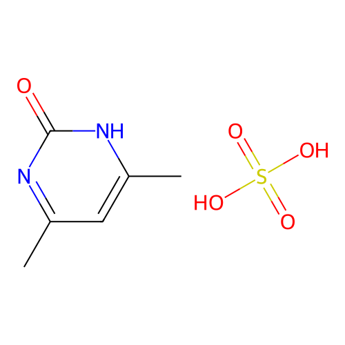 4,6-Dimethylpyrimidin-2-ol sulfate structure