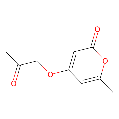 2H-Pyran-2-one, 6-methyl-4-(2-oxopropoxy)- structure