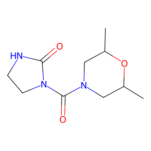 1-(2,6-Dimethylmorpholine-4-carbonyl)imidazolidin-2-one structure