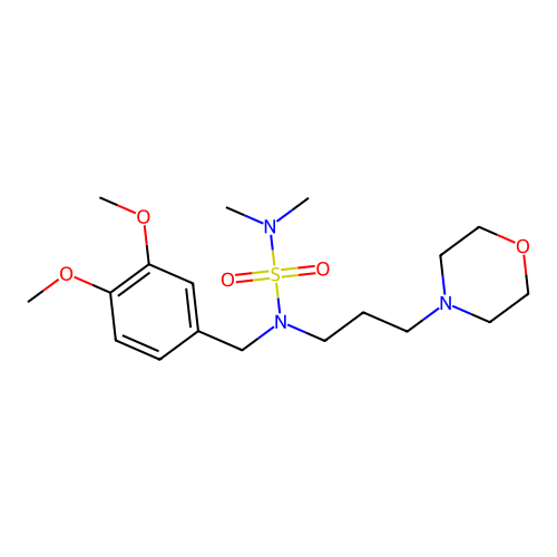 {[(3,4-Dimethoxyphenyl)methyl][3-(morpholin-4-YL)propyl]sulfamoyl}dimethylamine structure