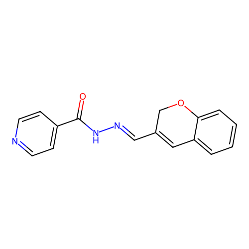 N'-[(E)-2H-chromen-3-ylmethylidene]pyridine-4-carbohydrazide structure
