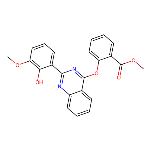 Methyl 2-((2-(2-hydroxy-3-methoxyphenyl)quinazolin-4-yl)oxy)benzoate structure