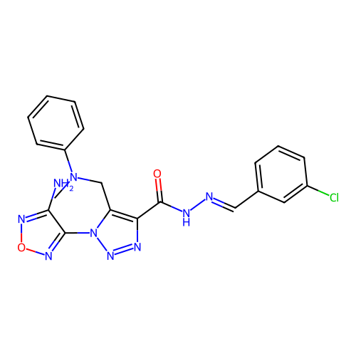 C20H18ClN9O2 structure