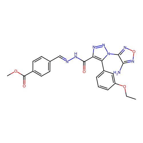 C22H20N8O5 structure