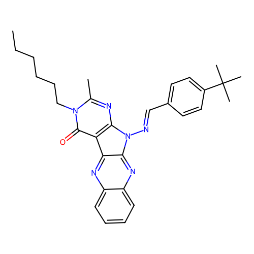 C30H34N6O structure