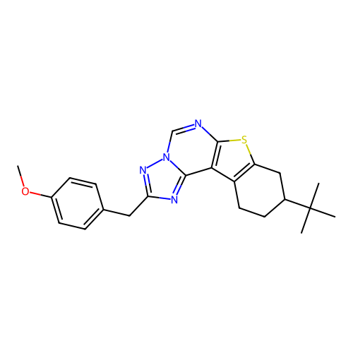 4-{[9-(TERT-BUTYL)-8,9,10,11-TETRAHYDRO[1]BENZOTHIENO[3,2-E][1,2,4]TRIAZOLO[1,5-C]PYRIMIDIN-2-YL]METHYL}PHENYL METHYL ETHER structure