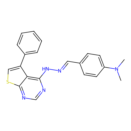 C21H19N5S structure