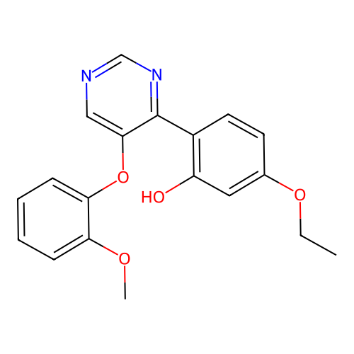5-Ethoxy-2-[5-(2-methoxyphenoxy)pyrimidin-4-yl]phenol structure