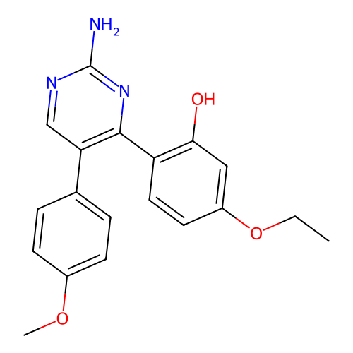 2-[2-Amino-5-(4-methoxyphenyl)pyrimidin-4-yl]-5-ethoxyphenol structure