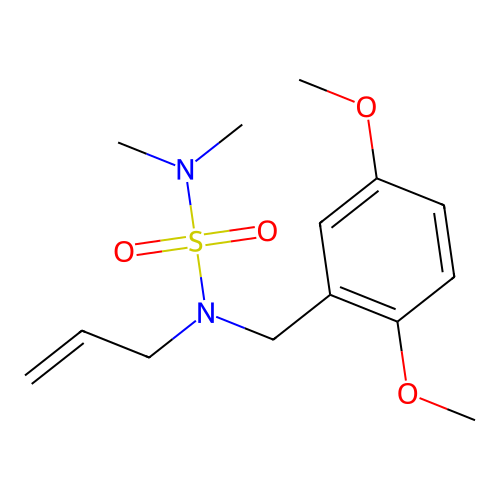 {[(2,5-Dimethoxyphenyl)methyl](prop-2-EN-1-YL)sulfamoyl}dimethylamine structure