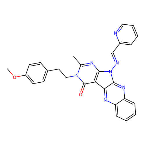 C28H23N7O2 structure