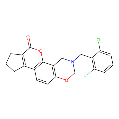 C21H17ClFNO3 structure