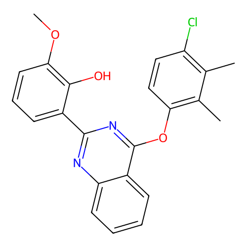 2-(4-(4-Chloro-2,3-dimethylphenoxy)quinazolin-2-yl)-6-methoxyphenol structure