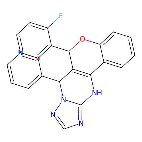 C23H16FN5O structure